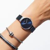BERING Classic Polished/Brushed Silver 31mm Blue Sunray Dial Women's Watch 14531-307