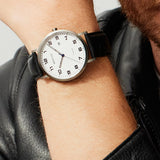 BERING Titanium Brushed Silver 40mm White Dial Men's Watch 18640-404