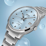Mido Commander Lady Ice Blue Dial 35mm Women's Watch M0212071104100