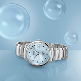 Mido Commander Lady Ice Blue Dial 35mm Women's Watch M0212071104100