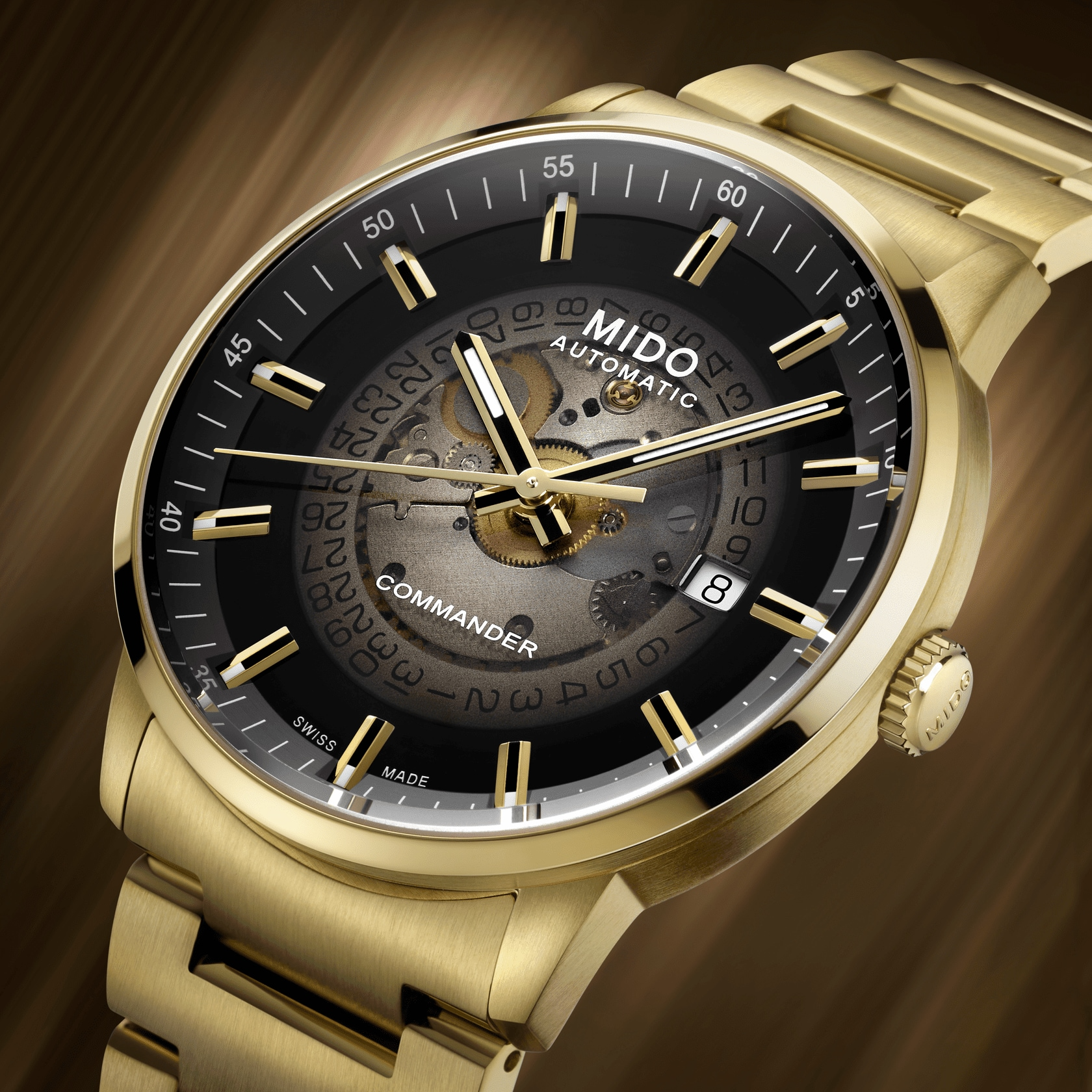 Mido Commander Gradient 40mm Black Dial Men's Watch M0214073341101