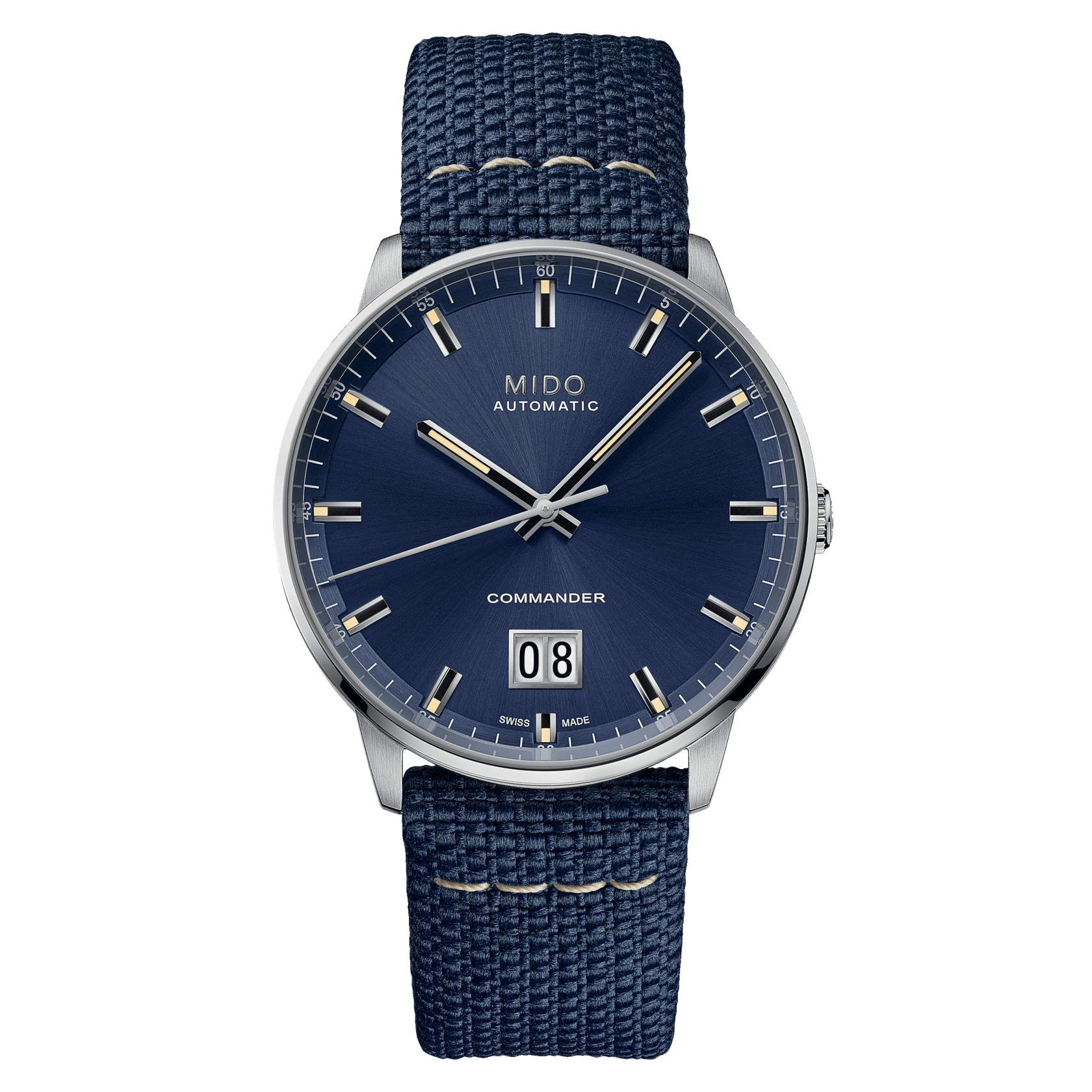 Mido Commander Big Date 42mm Blue Dial Men's Watch M0216261704100
