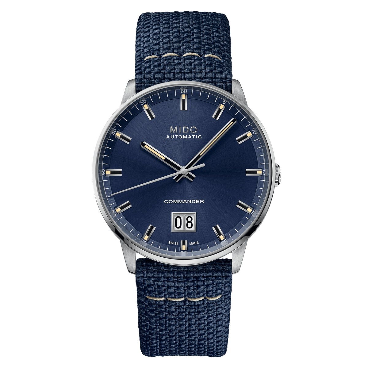 Mido Commander Big Date 42mm Blue Dial Men's Watch M0216261704100