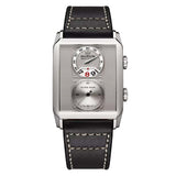 Marvin Malton Rectangular 50mm Rhodium Silver Dial Men's Watch M024.14.21.64
