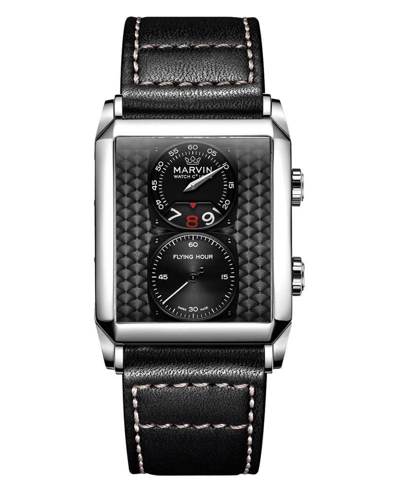 Marvin Malton Rectangular 50mm Black Dial Men's Watch M024.14.41