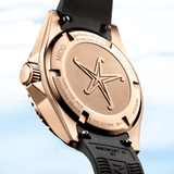 Mido Ocean Star 36.5mm Black-Rose Gold Diamonds Womens' Watch M0262073705600