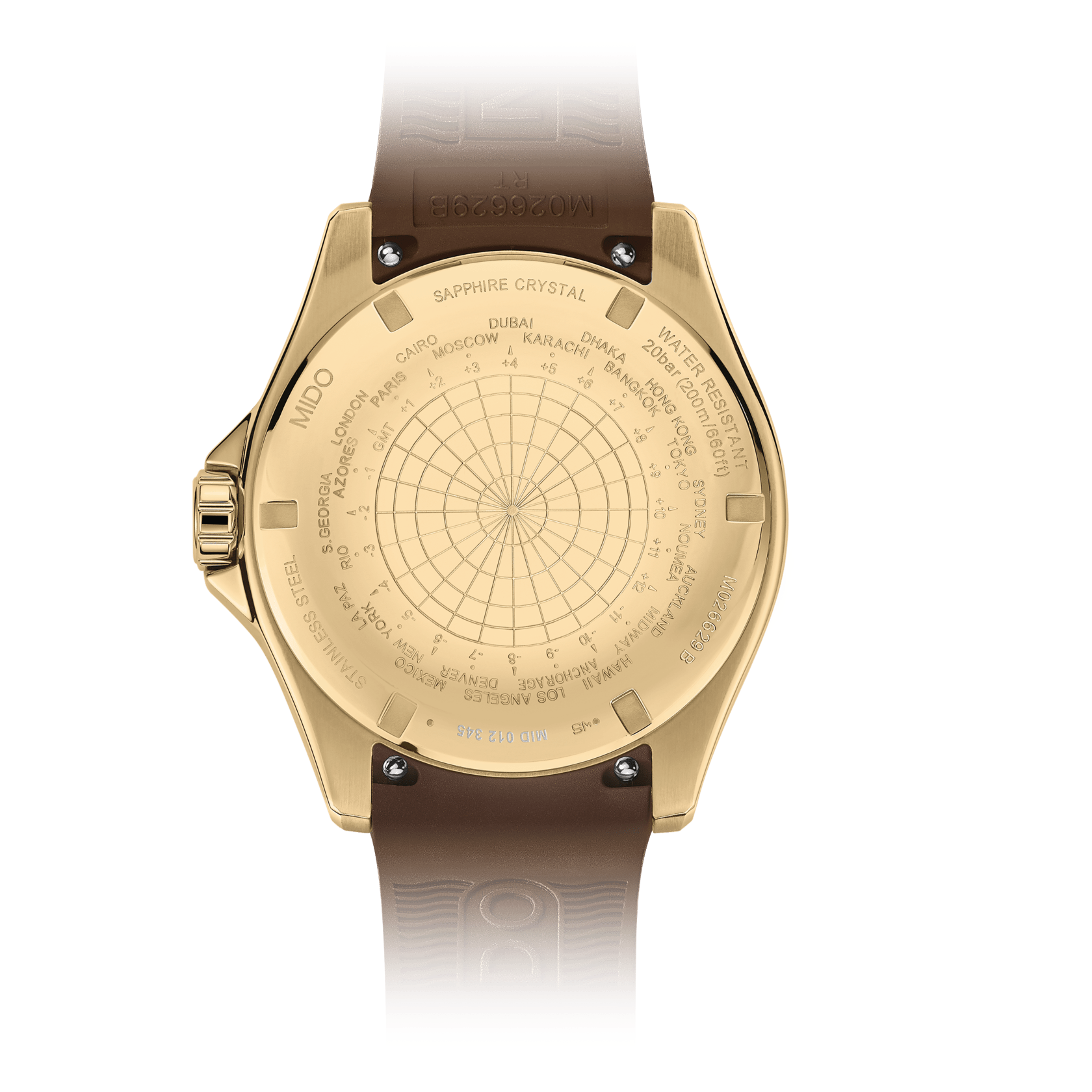 Mido Ocean Star GMT 44mm Black Dial Men's Watch M0266293729100