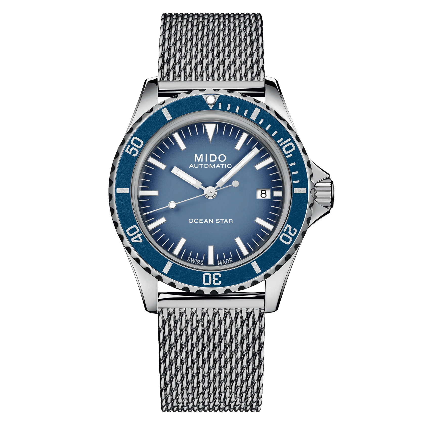 Mido Ocean Star Tribute Special Edition Blue Gradient Dial Men's Watch M0268071104101