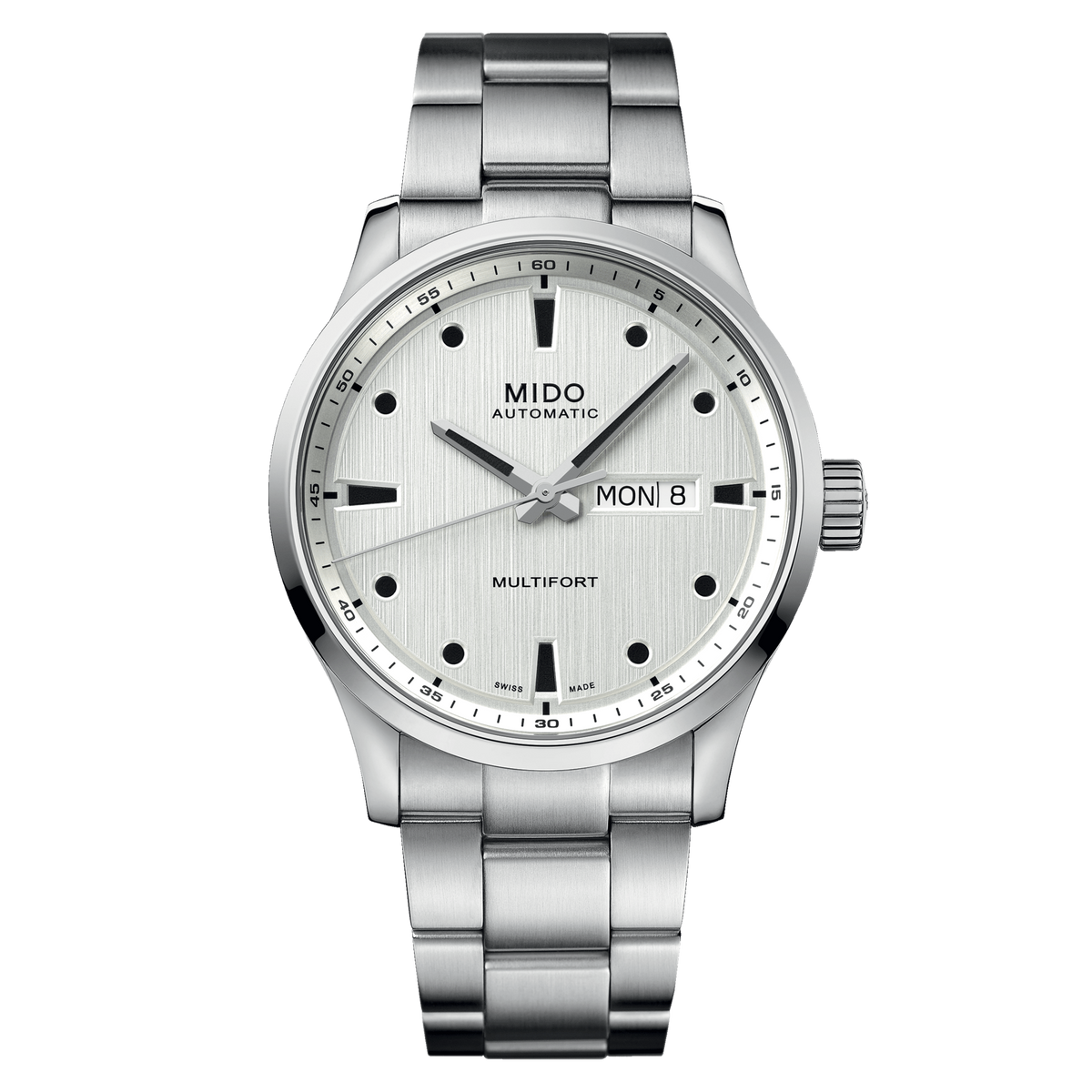 Mido Multifort M Silver Gradient Dial Men's Watch M0384301103100