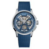 Mido Multifort Skeleton Chronograph 43mm Blue Dial Men's Watch M0386621704000