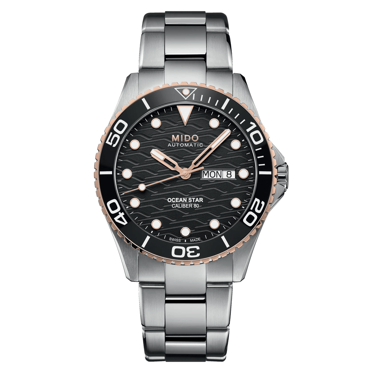 Mido Ocean Star 200C Black Dial Stainless Steel Men's Watch M0424302105100