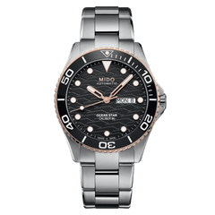 Mido Ocean Star 200C Black Dial Stainless Steel Men's Watch M0424302105100