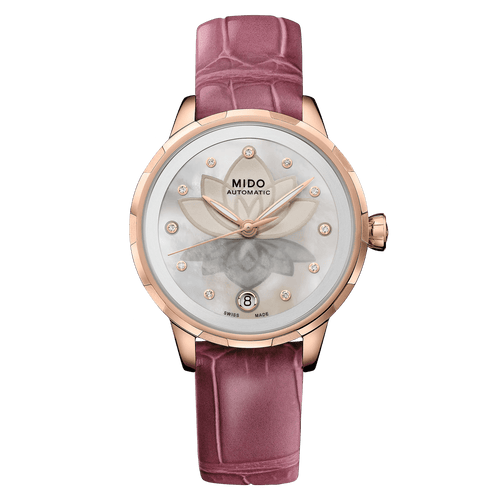 Mido Rainflower Night 34mm White Mother-of-Pearl Dial Women's Watch M0432073610600