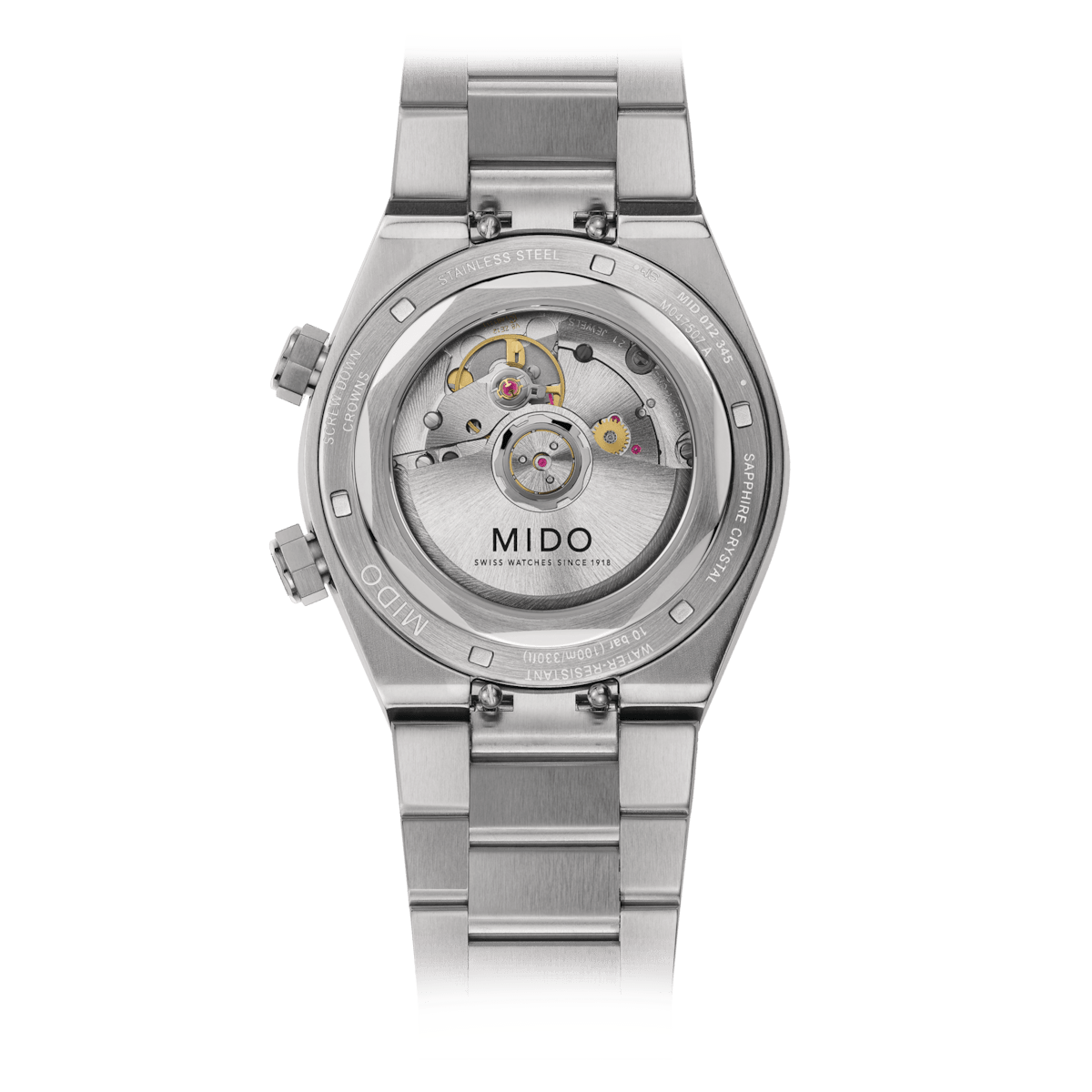 Mido Multifort 8 Two Crowns 40mm Grey Dial Steel Men's Watch M0475071108100