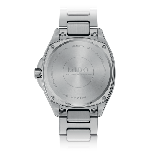 Mido Multifort TV 35mm Grey Dial Steel Unisex Watch M0493071108100