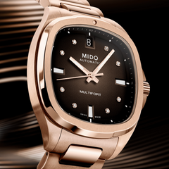 Mido Multifort TV 35mm Rose Gold Steel Women's Watch M0493073329600