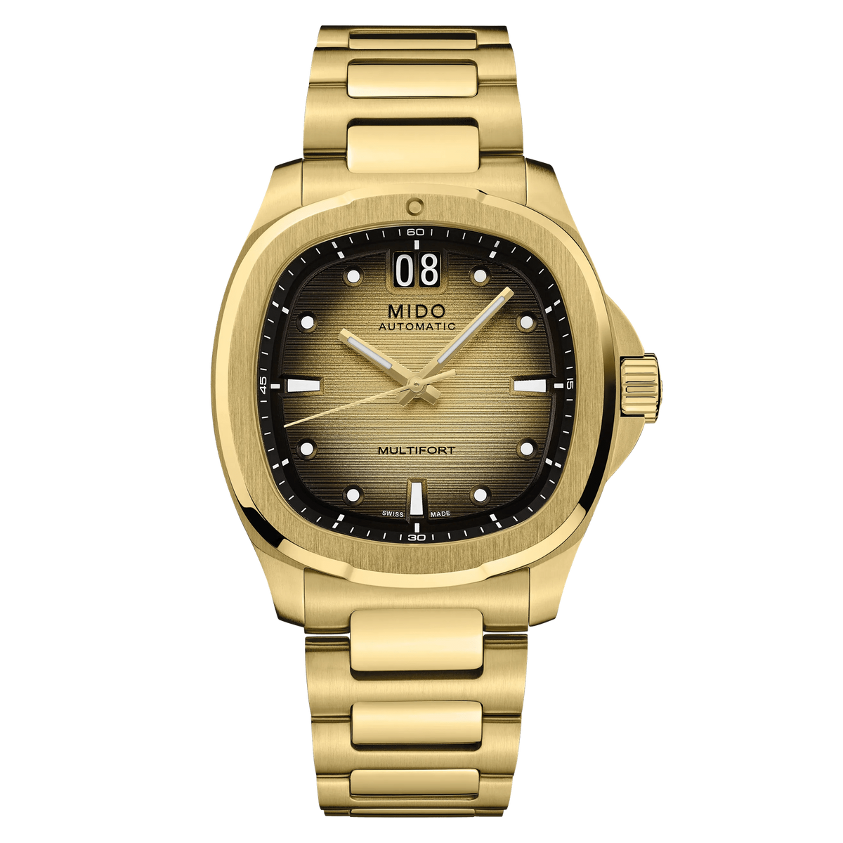 Mido Multifort TV Big Date 40mm Champagne Dial Men's Watch M0495263302100