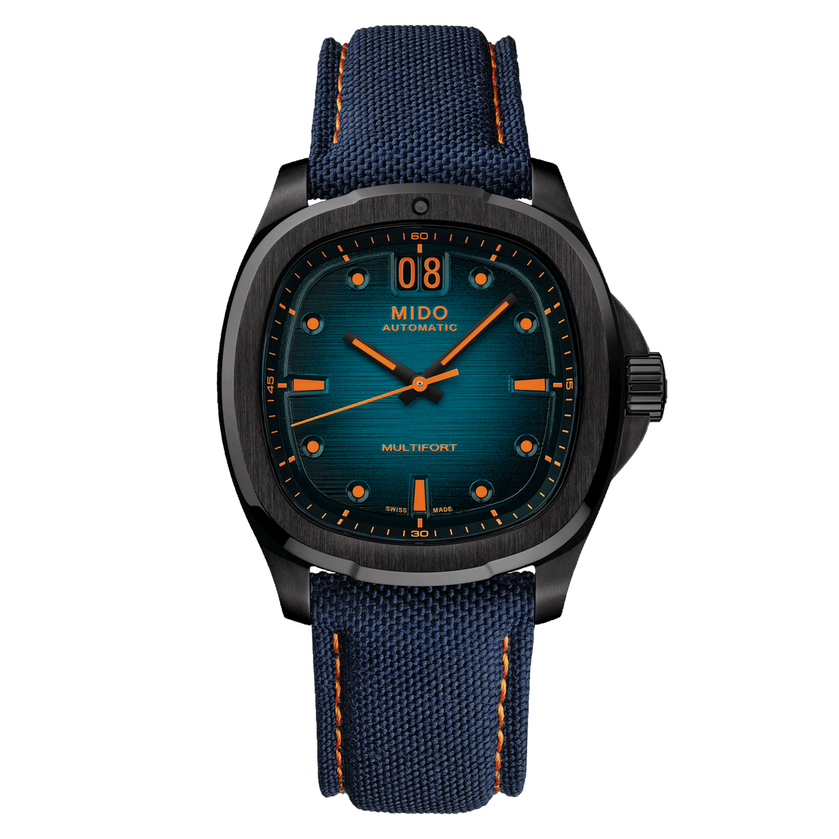 Mido Multifort TV Big Date 40mm Blue Gradient Dial Men's Watch M0495263704100