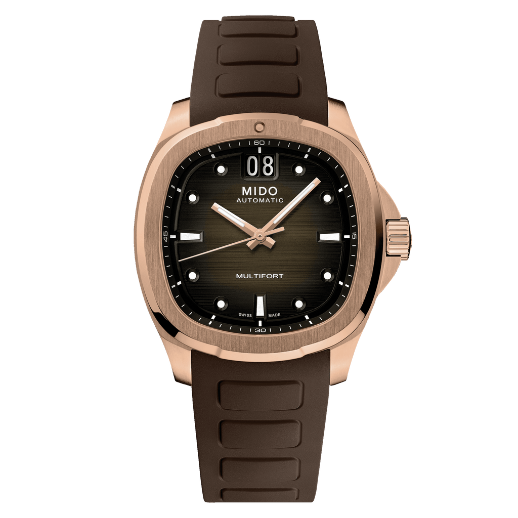 Mido Multifort TV Big Date Rose Gold PVD Men's Watch