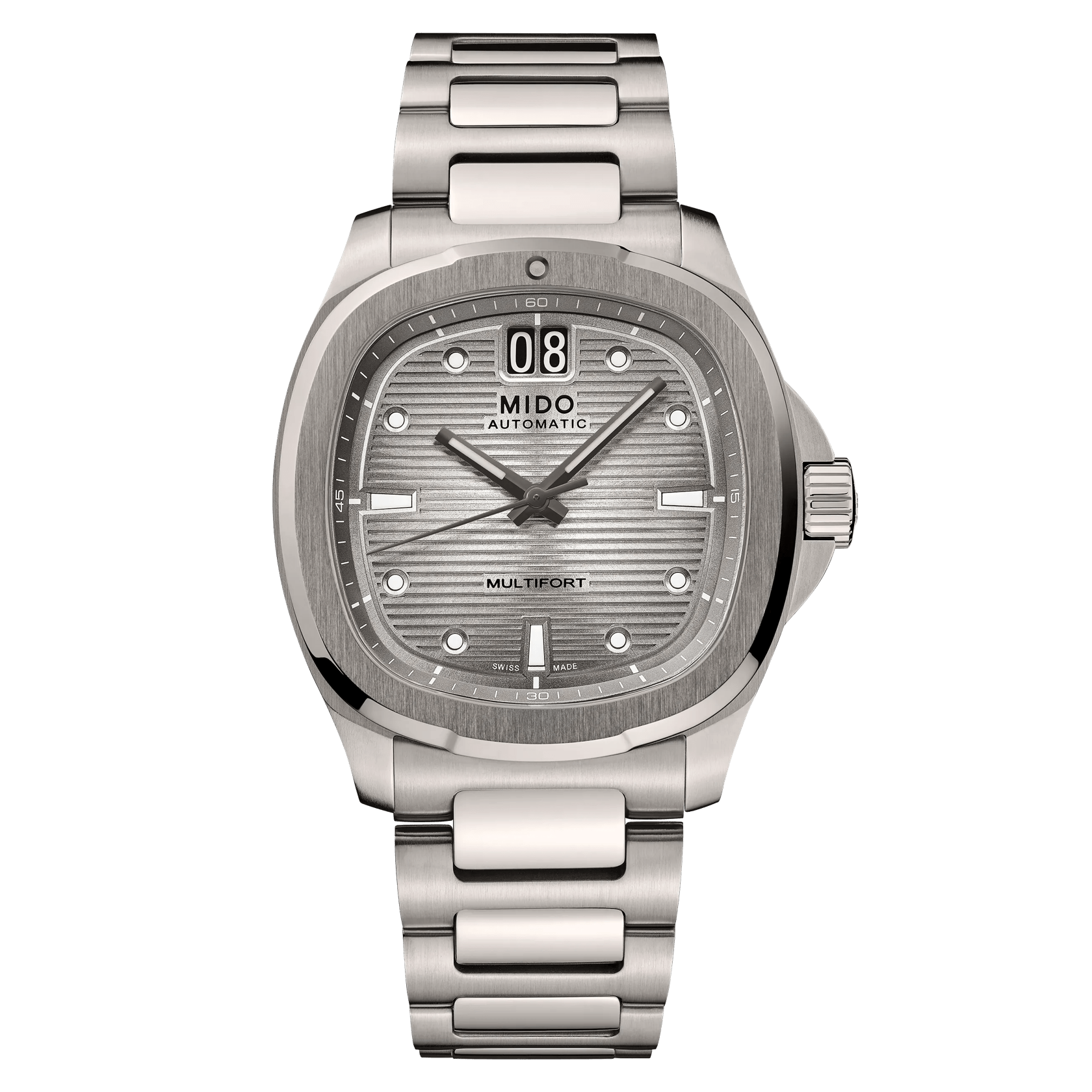 Mido Multifort TV Big Date Titanium 40mm Grey Dial Men's Watch M0495264408100