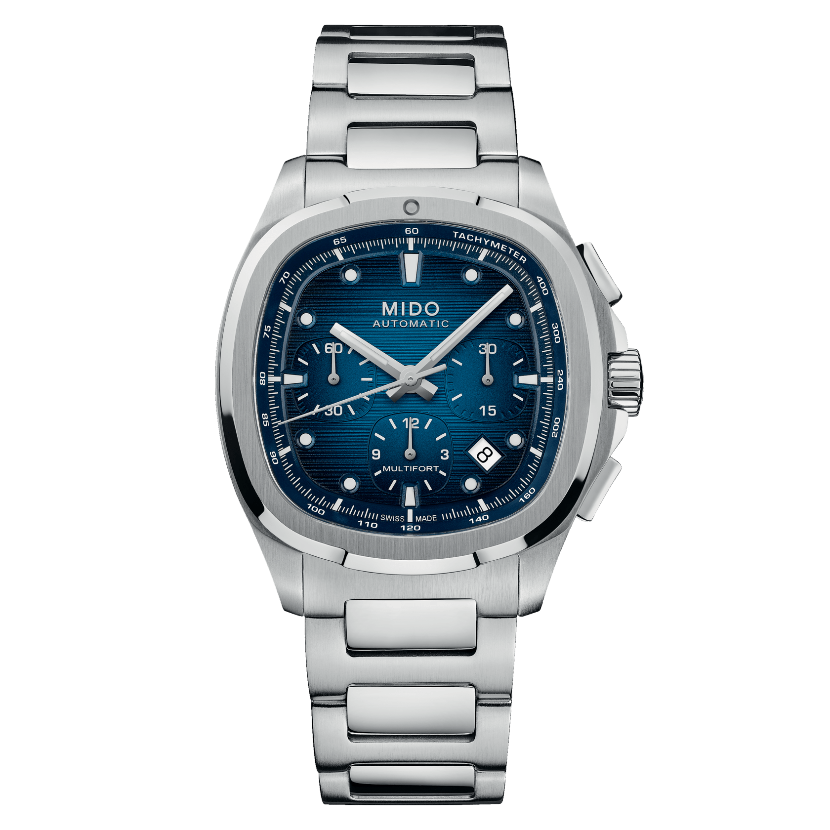Mido Multifort TV Chronograph 42mm Blue Dial Men's Watch M0495271104100