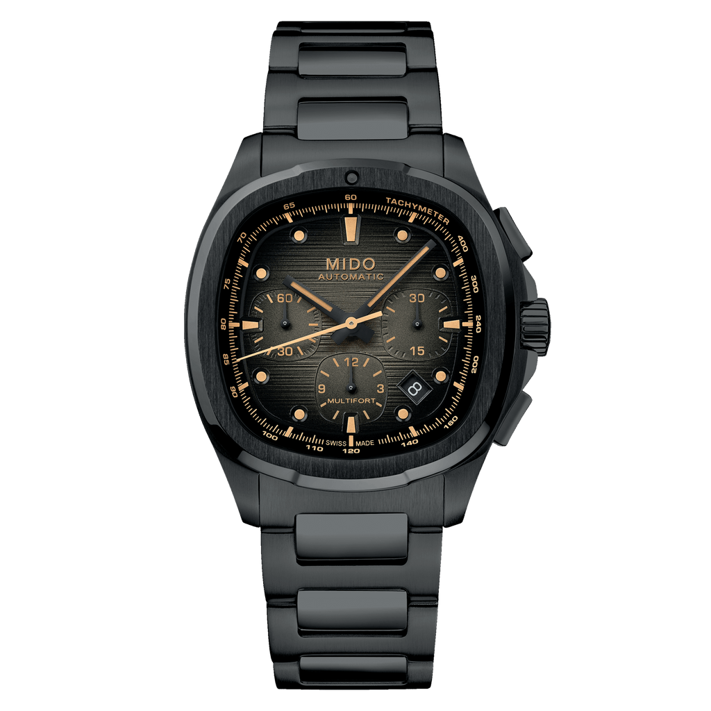 Mido Multifort TV Chronograph 42mm Grey Dial Men's Watch