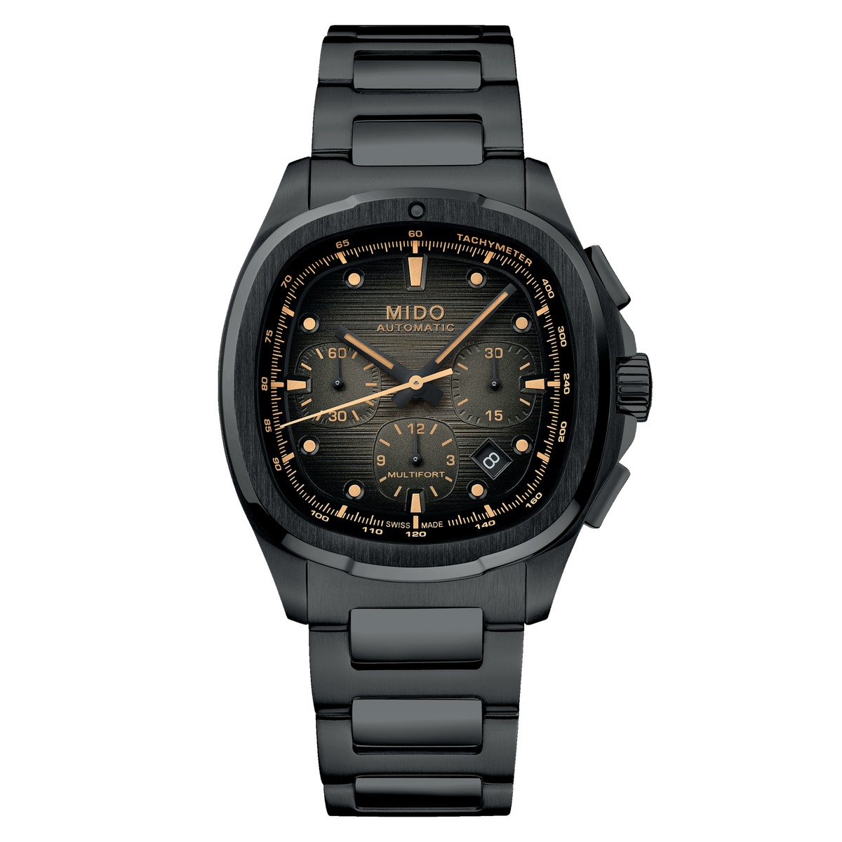 Mido Multifort TV Chronograph 42mm Grey Dial Men's Watch M0495273308100