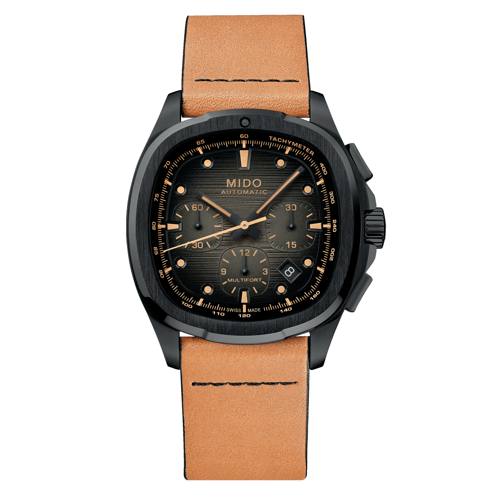 Mido Multifort TV Chronograph 42mm Grey Dial Men's Watch M0495273308100