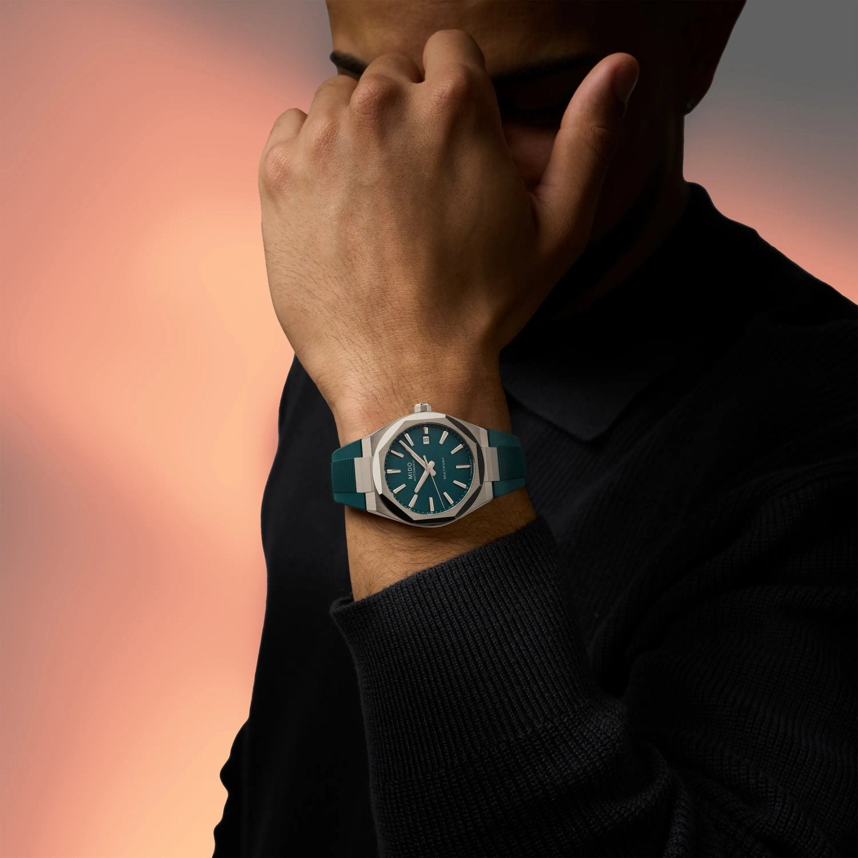 Mido Multifort 8 One Crown 40mm Green Dial Men's Watch M0555071709100