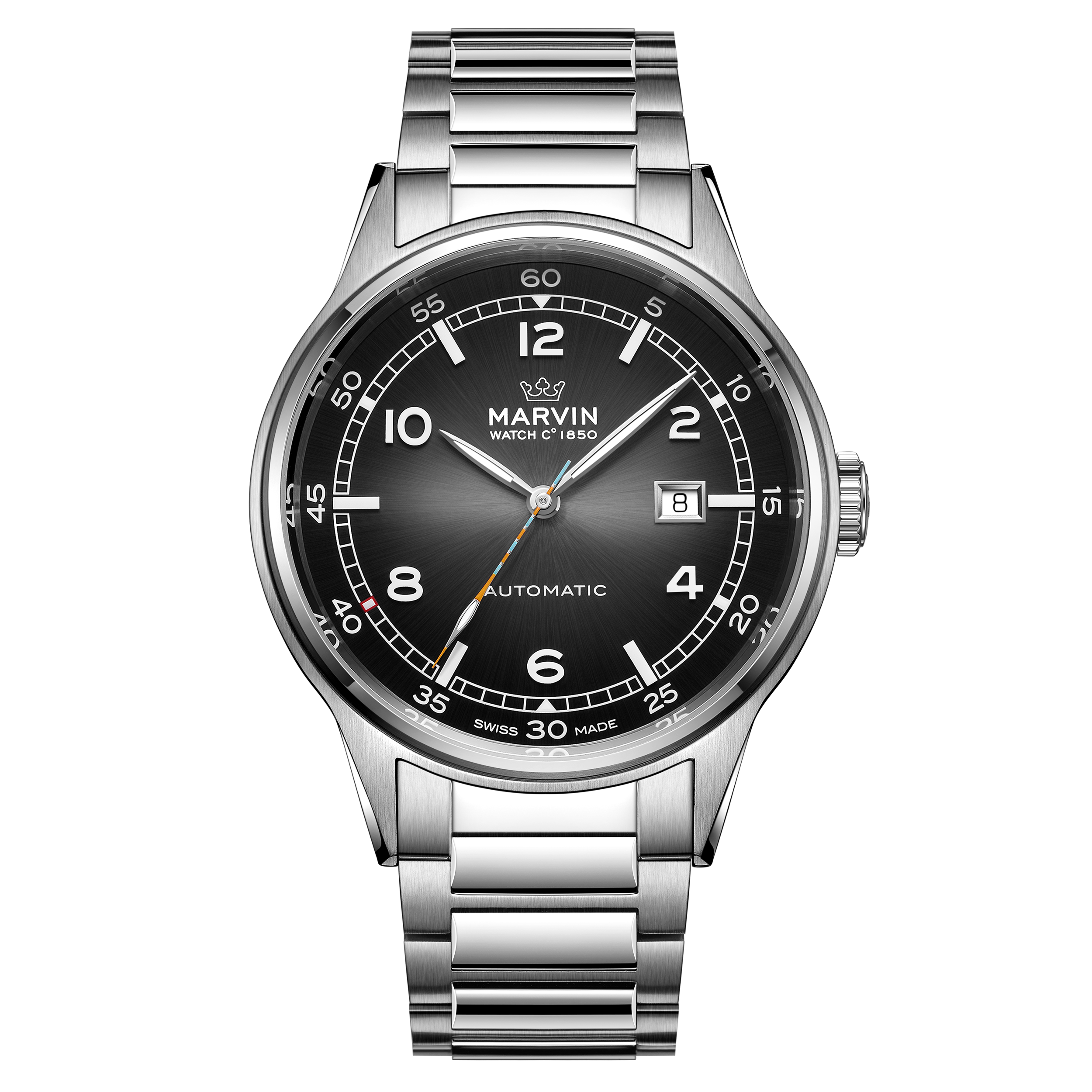 Marvin Origin 44mm Black Dial Men's Watch M108.14.49.11