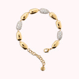Bronzallure Nugget Bracelet with Cubic Zirconia Pavé WSBZ02514Y.WR