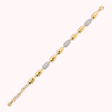 Bronzallure Nugget Bracelet with Cubic Zirconia Pavé WSBZ02514Y.WR