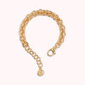 Bronzallure Polished Woven Link Bracelet WSBZ02520Y.YG