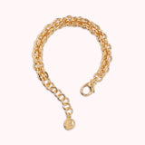 Bronzallure Polished Woven Link Bracelet WSBZ02520Y.YG