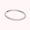 Bronzallure White Tennis Memory Bracelet with Cubic Zirconia WSBZ02558W.WR