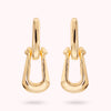 Bronzallure Polished Stirrup Drop Earrings WSBZ02544Y.YG