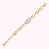 Bronzallure Maxi Mariner Link Bracelet with Cubic Zirconia Pavé WSBZ02569Y.WR