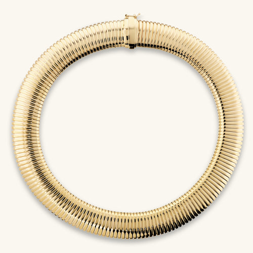 Etrusca Gioielli Maxi Link Tubogas Necklace WSET00937.YG