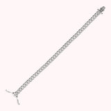 Bronzallure White Curb Chain Bracelet with Cubic Zirconia WSBZ02607W.WR-170
