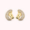 Bronzallure Woven Earrings with Cubic Zirconia Pavé WSBZ02615Y.WR