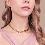 Bronzallure Polished Mariner Link Necklace WSBZ02636Y.YG
