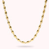 Bronzallure Polished Nugget Link Necklace WSBZ02637Y.YG-41