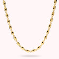 Bronzallure Polished Nugget Link Necklace WSBZ02637Y.YG-41
