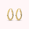 Bronzallure Flat Oval Earrings WSBZ02653Y.YG