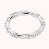 Bronzallure White Elongated Link Elastic Bracelet WSBZ02658W.W