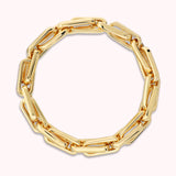 Bronzallure Golden Elongated Link Elastic Bracelet WSBZ02658Y.YG