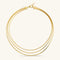 Etrusca Gioielli Tubogas Multi-Strand Necklace WSET00979.YG