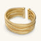 Etrusca Gioielli Wave-Effect Tubogas Bracelet WSET00980.YG