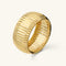 Etrusca Gioielli Diamond-Cut Omega Band Ring WSET00983.YG