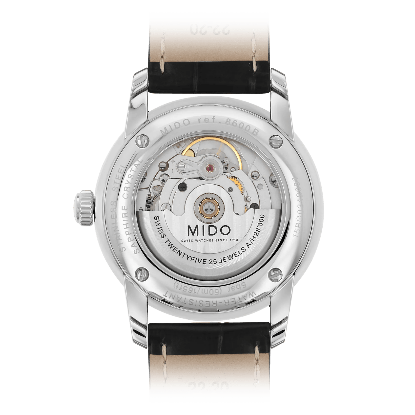 Mido Baroncelli 38mm Automatic Silver Dial Roman Numerals Men's Watch M86004214
